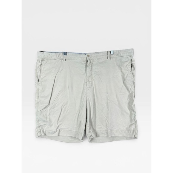 Tommy Bahama Other - Tommy Bahama Shorts Mens 44 Beige Chino Stretch 10 Inseam Flat Front Casual